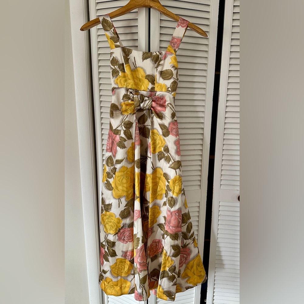 ASOS Cream Dress with Bow Accent